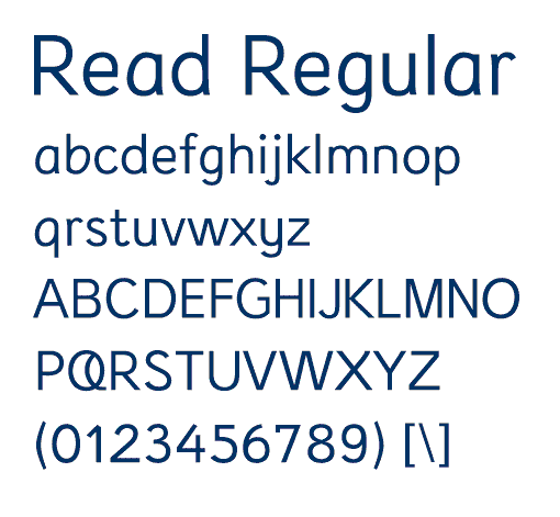 dyslexia friendly font read regular